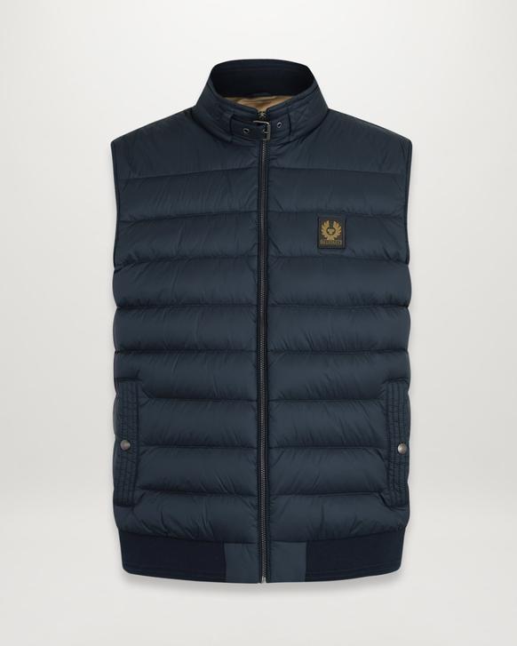 Gilet Belstaff Homme Circuit Bleu Foncé Marine Nylon France MN1305679